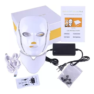 Mascara Fototerapia Led Para Tratamiento Facial Y Cuello , Belleza Y Cuidado , 7 Funciones