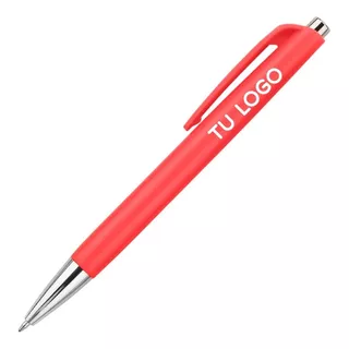 50 Lapicera Bolígrafos Personalizado Con Tu Logo Full Color 