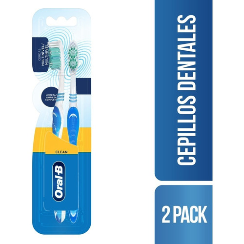 Cepillos Dentales Oral - B Clean Complete Suave Pack X2und