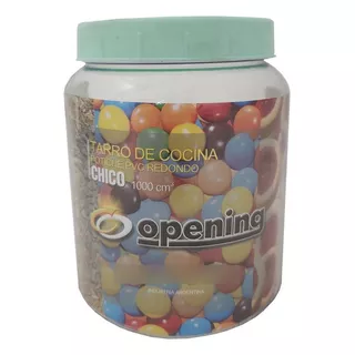 Contenedor Potiche Con Tapa A Rosca Tarro Chico 1lt Opening Color Verde