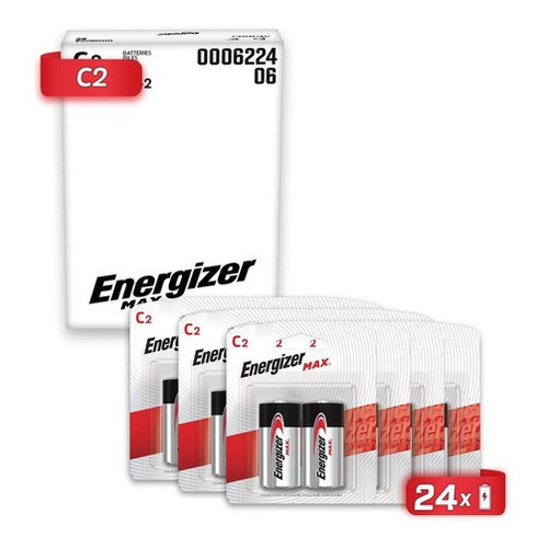 24 X Pilas C Mediana ENERGIZER MAX E93 Pilas Alcalinas 1.5V