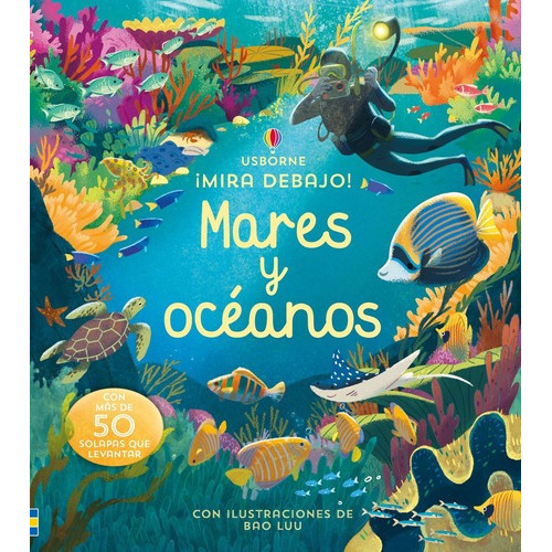 Libro Libro Mira Debajo - Mares Y Oceanos, De Vv. Aa.. Editorial Usborne, Tapa Dura En Español, 2021