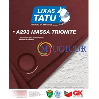 Kit C/ 50 Lixa Massa Trionite Grão - Qualidade Mogicor  