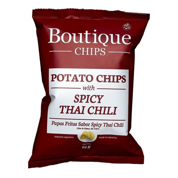 Boutique Chips Sabor Spicy Thai Chili Apto Celíaco 65gr 