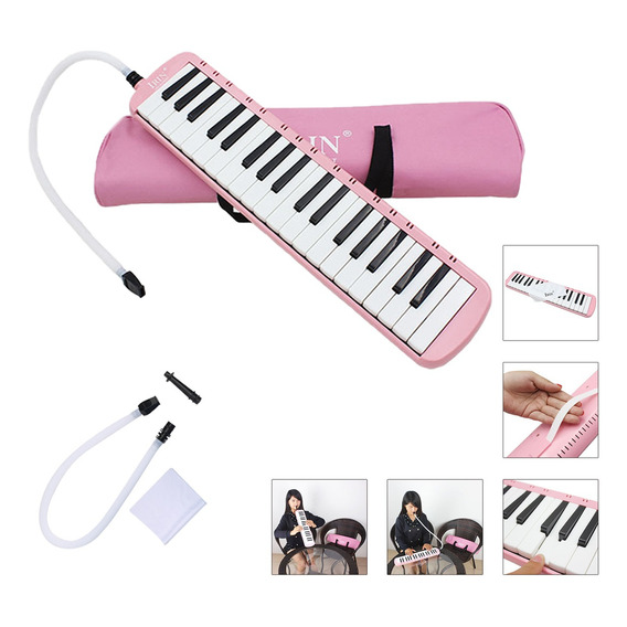 37 Teclas Estuche De Melodica Con Boquilla Y Almacenamiento