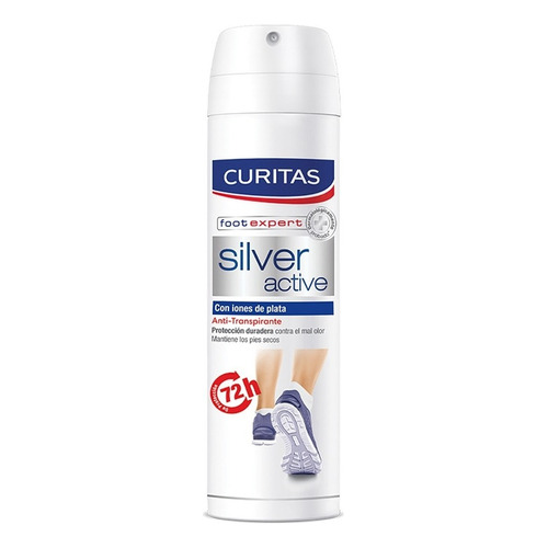 Desodorante Para Pies Curitas Active Silver En Spray 150ml