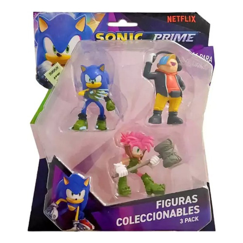 Figuras Sonic Prime Pack 2 X3 - Art. Son2020