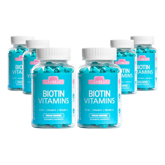 Gumi Bears Biotin  Vitamins Tratamiento 6meses