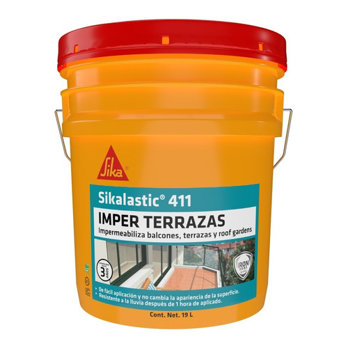 Sika Impermeabilizante Balcones Terrazas Sikalastic 411 19 L