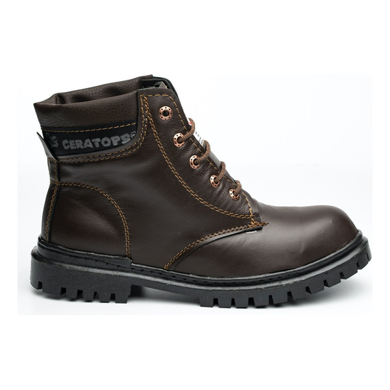 Bota Hombre Trabajo Casual Industrial Casco Acero Piel 