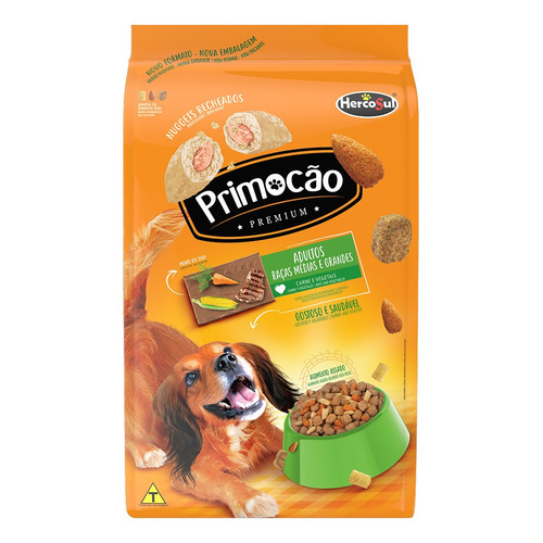 Alimento Primoção Premium Original  para perro adulto de raza mediana y grande sabor carne y vegetales en bolsa de 10.1kg