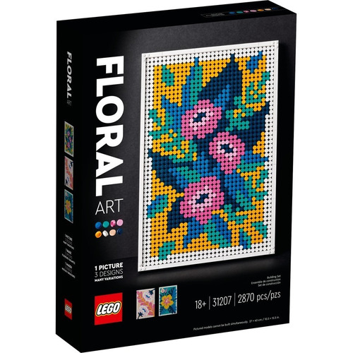 Kit De Construcción Lego Art Floral 31207 2870 Piezas