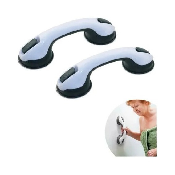 Manilla Agarradera Soporte Baño Ducha  Seguridad Kit*2 Unid