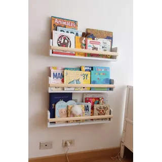Repisas Libreros X3 Biblioteca Infantil 60cm Montessori 