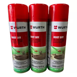 Pack 3 Und Wurth Rost Off W-max  300ml Mojostore Desoxidante