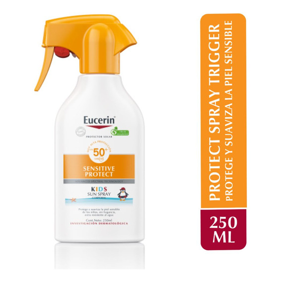 Eucerin Sun Kids Sensitive Protect Spray Trigger Fps50 250ml