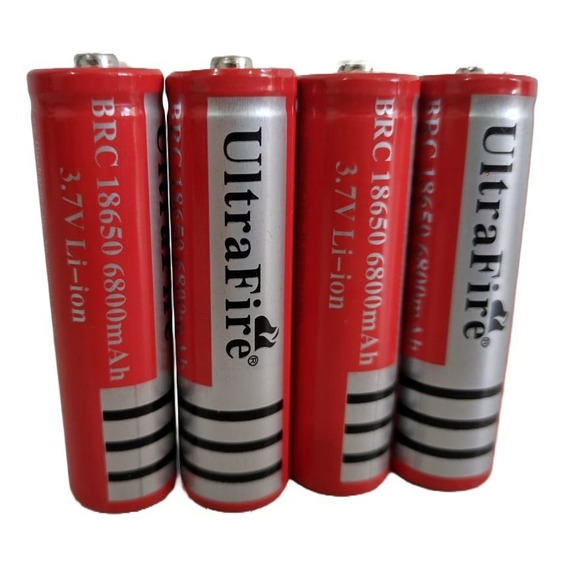 Pila Combo X4 Litio 18650 3.7 Voltios 6.800 Mah 