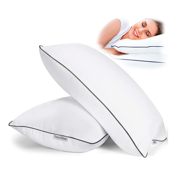 Set 2 Almohadas Ultra Suaves Anti-bacterial Transpirables 