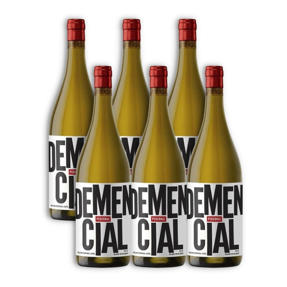 Vino Demencial Pedernal Blanc De Blancs X6u 750ml San Juan