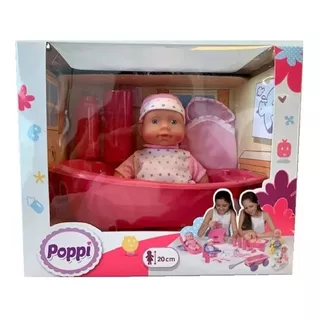 Poppi Muñeca Bebe Con Bañadera 28067 E. Full