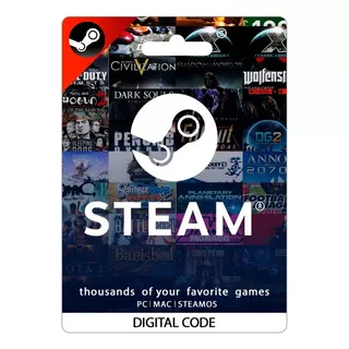 Tarjeta Steam Saldo Gift Card Global Entrega Inmediata