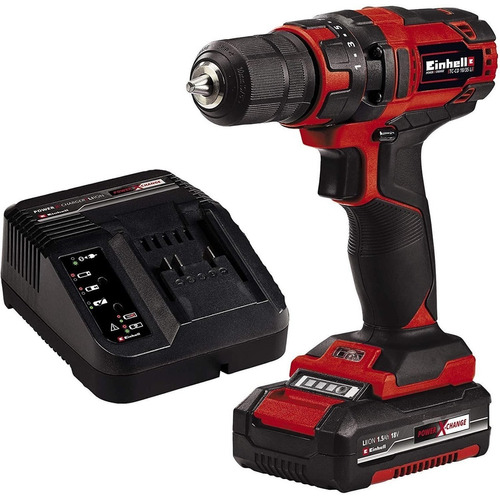 Taladro atornillador inalámbrico de 10mm Einhell TC-CD 18/35 Li 18V + 1 batería de 1.5Ah + accesorio con caja de cartón 200V - 250V 50Hz/60Hz