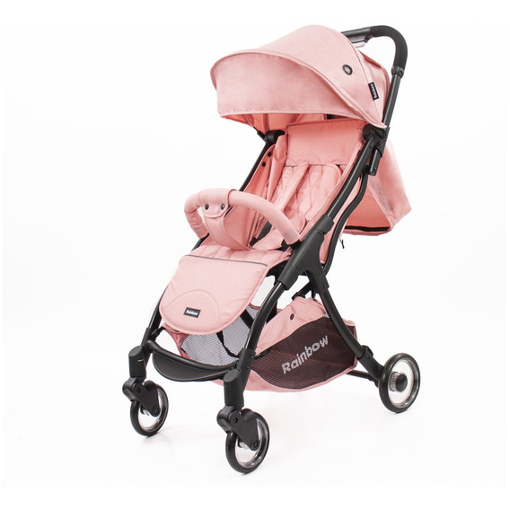 Cochecito De Paseo Para Bebé Rainbow Cloe Compacto Ultraliviano Autoplegable Gris