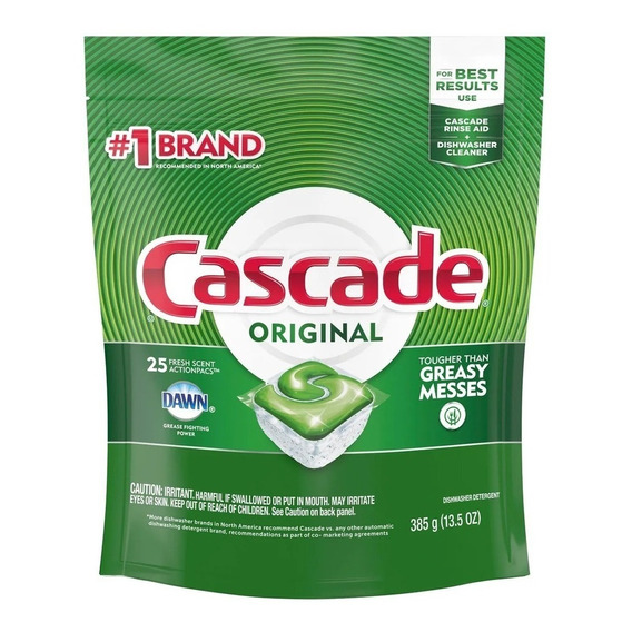 Cascade Original Actionpac Detergente Para Lavavajillas X 25