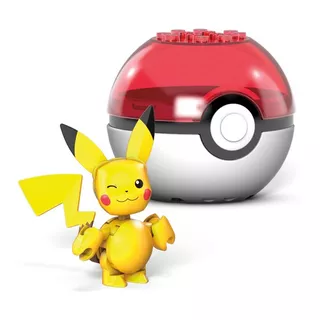 Mega Construx Pokémon Pokébola Pikachu Juguete Construcción