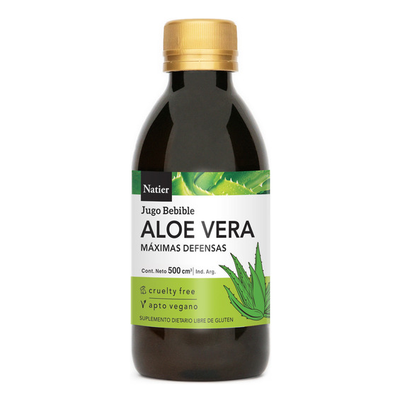 Natier Suplemento Aloe Vera Jugo Natural Vegano X 500ml