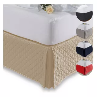 Saia P/ Cama Box Solteiro Padrão Matelado 35cm De Altura