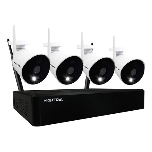 Night Owl 1080p Wi-fi Smart Security System Con 4 Ca Aliment