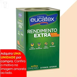 Tinta Latex Eucatex Rendimento Extra Areia 18l