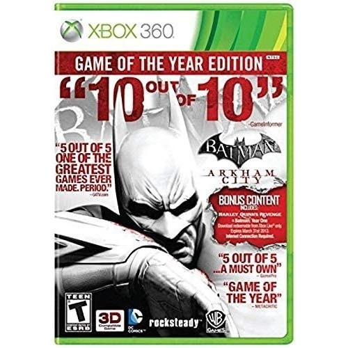 Edición Juego del Año de Batman Arkham City/Xbox 360