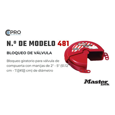 Bloqueo Para Valvula 2-5(51.12cm-7.5cm) 481 P