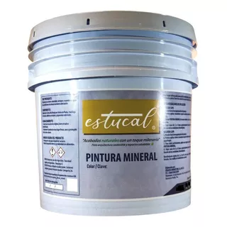 Pintura Mineral Estucal Ecológica 100% Natural 8 Litros