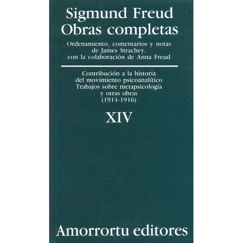 Libro - Obras Completas Xiv - Sigmund Freud