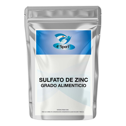 Sulfato De Zinc Puro Grado Alimenticio 100 Gr 4+ Sabor característico
