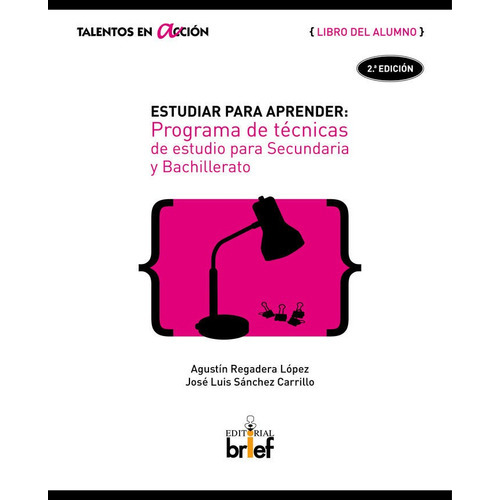 Estudiar para aprender (Libro del alumno), de Regadera López, Agustín. Editorial Brief Ediciones, tapa blanda en español