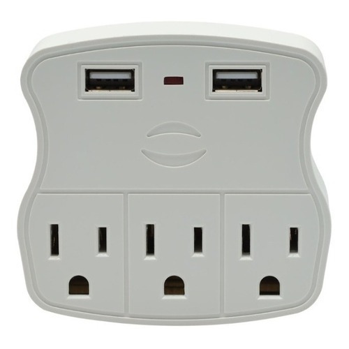 Multicontacto De Pared Munich 2 Puertos Usb Mp-03