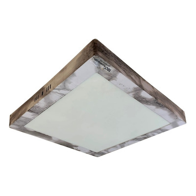 Panel Plafon Cuadrado Led 24w Simil Marmol 30x30 Cm 