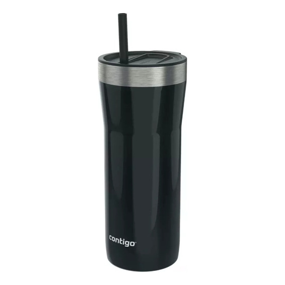 Vaso Térmico Contigo Streeterville Con Bombilla 946ml Color Licorice Liso