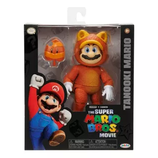Super Mario Bros Movie Mario Tanooki 5 Pulgadas