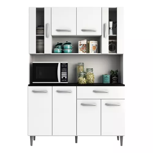 Mueble Cocina Alacena Multiuso Armario Aparador 8 Puertas - Milenio