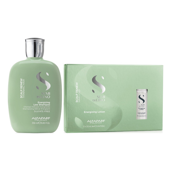 Shampoo Anticaída 250ml + Ampollas Alfaparf Scalp Renew