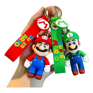 Kit Chaveiro Mario & Luigi Personagem Coleção Chave Carro 