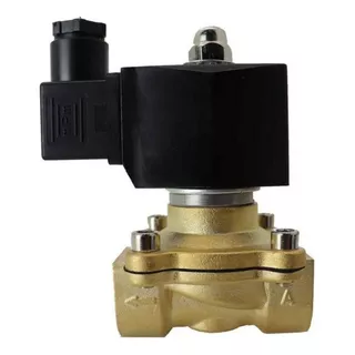 Válvula Solenoide Latão Rosca 1 Polegada N-fechada 24v