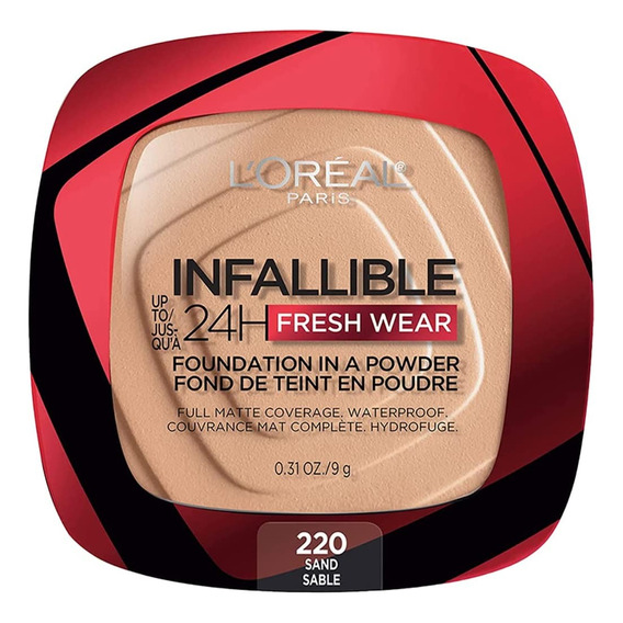 Base En Polvo L´oréal Paris Compacto Infallible Fresh Wear 9g Tono Sand