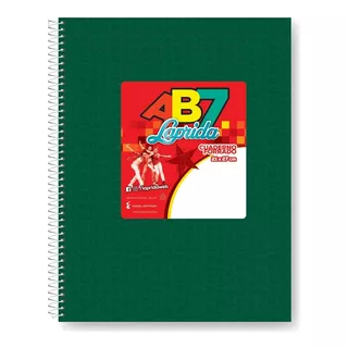 Cuaderno Con Espiral Rayado 60h Laprida Ab7 21 X 27 Cm Color De Tapa Verde