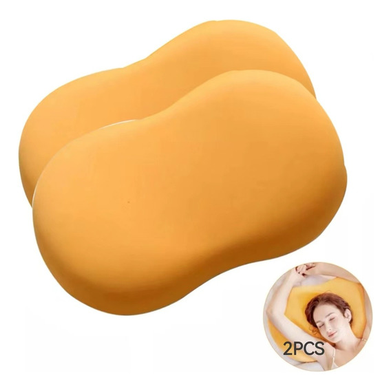 Amarillo Almohadas Gel Suave Memory Foam Paquete Set De 2